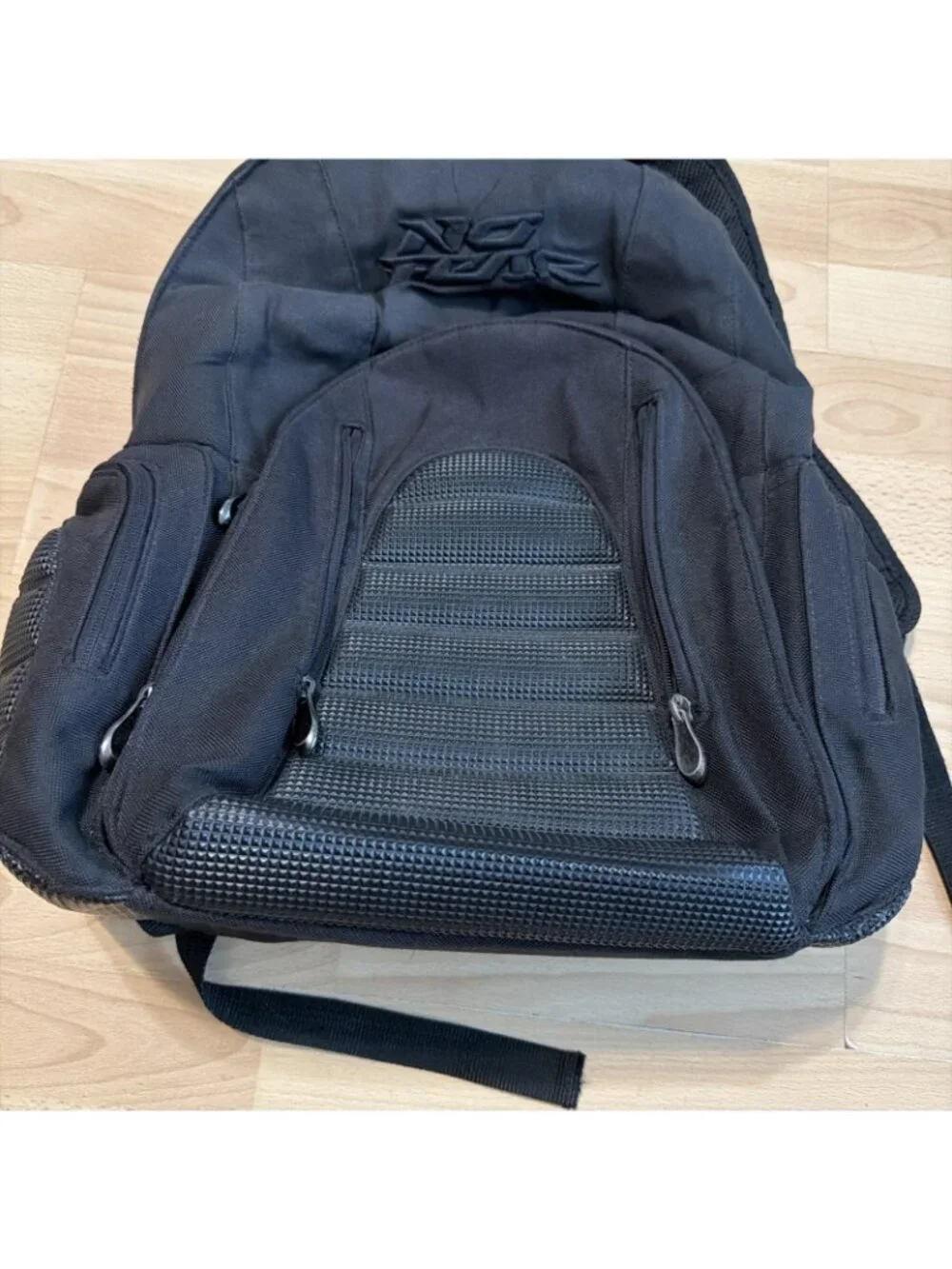 No Fear Commuter Motorcycle Black Backpack  Shield